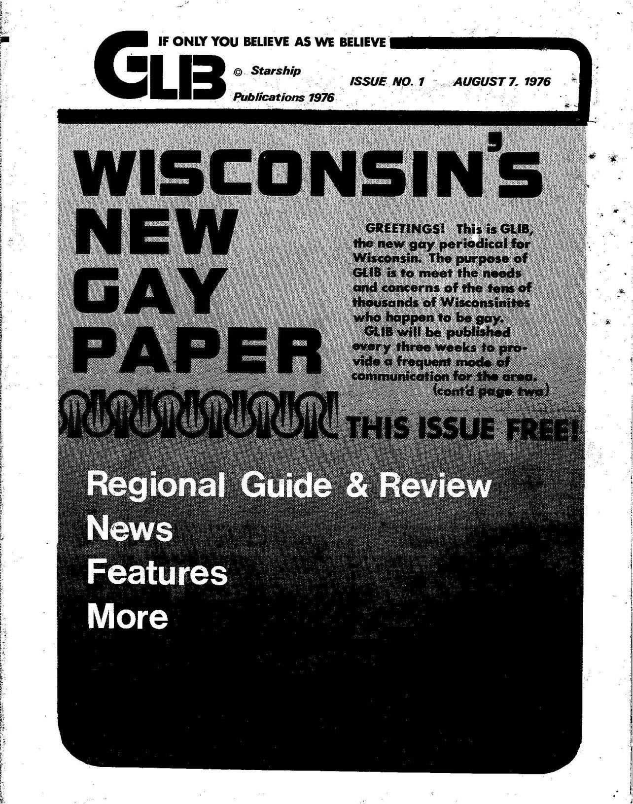 Volume 1- Number 1- August 7, 1976; 1.0MB PDF file