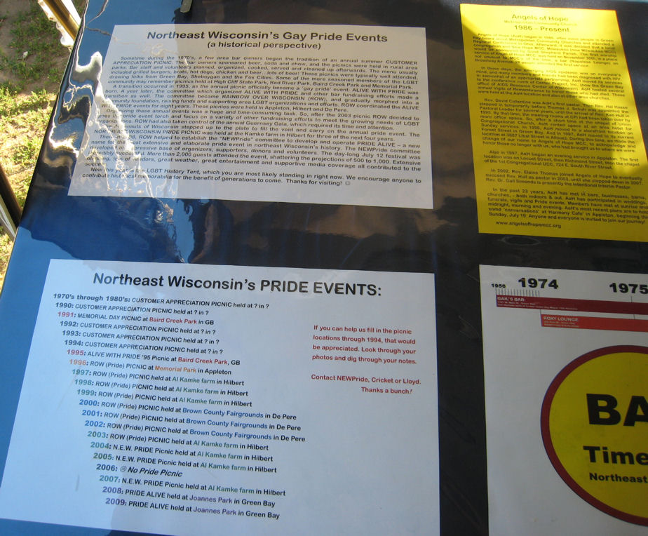 History Project at Pride Alive 2009